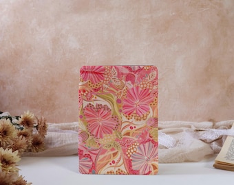 Retro Floral Kindle Case For Kindle 11/10th Gen 6", Kindle Paperwhite 12/11/10th 6.8"6", Kobo Clara Case, All New Kindle Case With Auto Wake