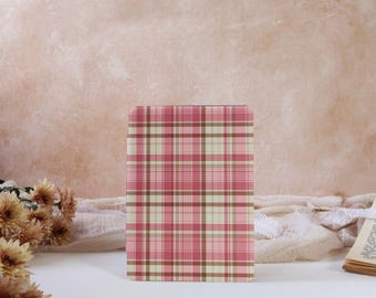 Pink Checked Kindle Case For Kindle 11/10th Gen 6", Kindle Paperwhite 12/11/10th 6.8"6", Kobo Clara Case, All New Kindle Case With Auto Wake
