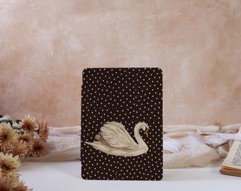 Polka Dot Swan Kindle Case For Kindle 11/10th Gen 6",Kindle Paperwhite 12/11/10th 6.8"6",Kobo Clara Case, All New Kindle Case With Auto Wake