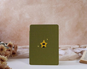 Star Cat Green Kindle Case For Kindle 12/11/10th Gen 6", Kindle Paperwhite 12/11/10th 6.8"6", Kobo Clara Case,New Kindle Case With Auto Wake