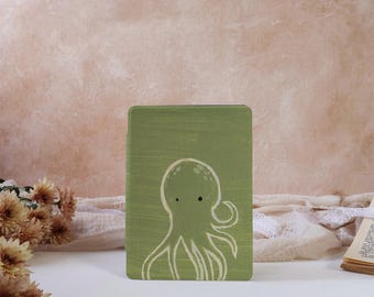 Green Octopus Kindle Case For Kindle 12/11/10th Gen 6", Kindle Paperwhite 12/11/10th 6.8"6", Kobo Clara Case, New Kindle Case With Auto Wake