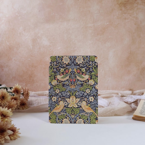 Funda Kindle con diseño de pájaros florales para Kindle de 11.ª y 10.ª generación (6 pulgadas), Kindle Paperwhite de 12.ª y 11.ª generación (6.8 pulgadas) y Kobo Clara. Nueva funda Kindle con activación automática.