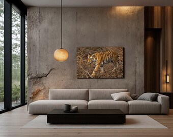 Bengal Tiger Photography Print, Wildlife Wall Art, Living Room Decor