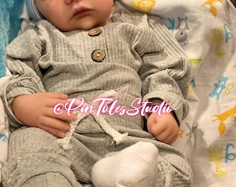 Full Body Silicone Reborn Baby Girl 20" Artist Made Realistic Newborn Doll, Lifelike Silicone Baby, Collectible Christmas Birthday Gift