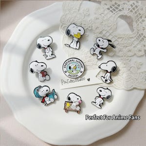 Cute Anime Beagle Enamel Pin – Kawaii Dog Lapel Pin, Handmade Animal Badge, Gift for Anime Lovers, Dog Mom Gift, Backpack Jacket Accessory