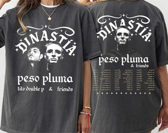 Peso Pluma Dinastia Tito Double P & Friends Grafik T-Shirt, Peso Pluma Vintage T-Shirt, Dinastia Grafik-T-Shirt, Sweatshirt, Geschenk für Fan