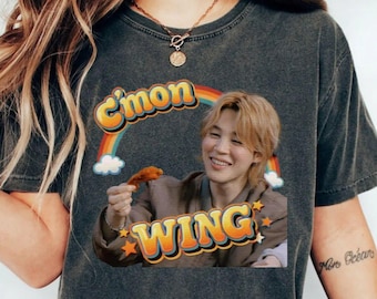 C'mon Flügel Jimin BTS Kpop T-Shirt, Jimin Sweatshirt, Vintage Jimin Kult Armee Fan Grafik Hoodie, Jimin Meme Merch, BTS 2.0 Arirang T-Shirt