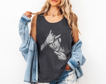 Vintage Maschinengewehr Kelly Tank Top, MGK Lost Americana Tour 2026, MGK Konzertbekleidung, Unisex Retro Rock Musik T-Shirt