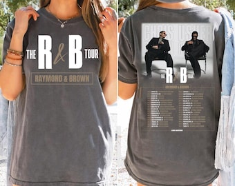 Chris Brown Usher Raymond Tour 2-seitiges T-Shirt, Chris Brown Konzert Tee, Konzert Merch mit Tourdaten, Unisex Geschenk