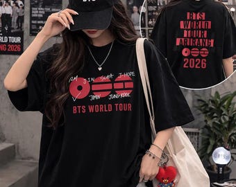 BTS Arirang 2026 World Tour T-Shirt, RM Jin Suga J-Hope Jimin V Jungkook T-Shirt, BTS Shirt, Kpop Konzertbekleidung