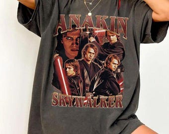 Anakin Skywalker Vintage 90' Unisex T-Shirt, Anakin Skywalker Shirt, Anakin Skywalker Classic Vintage Star Wars Shirt Comfort Colors