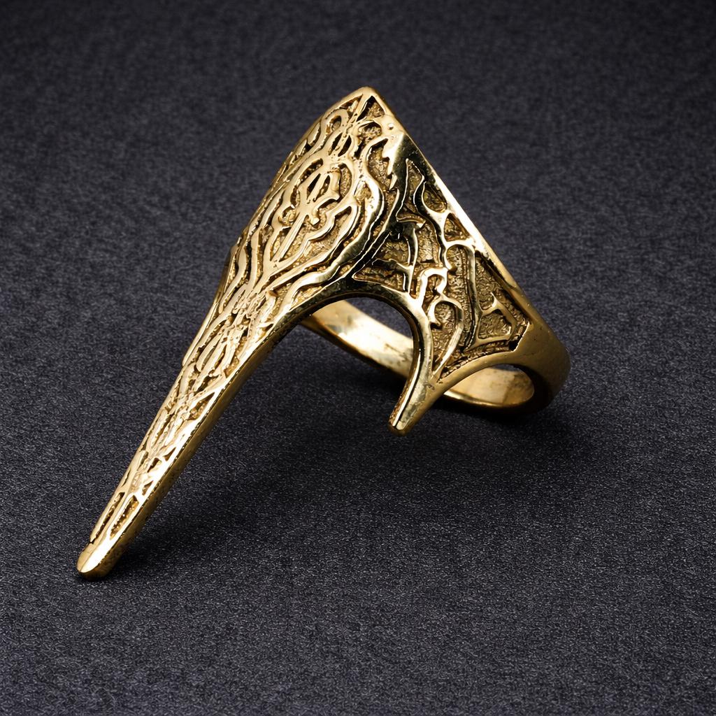 Elven Armor Ring, Medieval Fantasy Armor Ring, Gothic Filigree ...