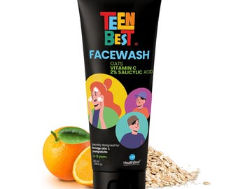 Teen Acne Face Wash: 2% Salicylic Acid, Cooling Cleanser