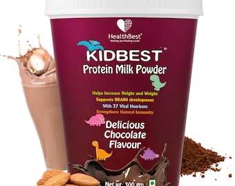 Leche en polvo con proteína para niños HealthBest sabor chocolate - 300 g