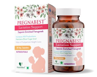 HealthBest Pregnabest Lactation Support for Women – 30 Capsules