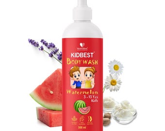 Kids Watermelon Body Wash, Tear-Free & Hypoallergenic, Sensitive Skin