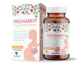 HealthBest Pregnabest Prenatal Multivitamins for Women –  30 Capsules