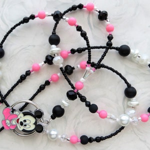 BABY DISNEY- Beaded Id Lanyard, ID Badge Holder- Necklace Lanyard, Teacher Lanyard, Nurse Lanyard (Magnetic/Necklace Clasp/No Clasp)