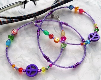 PEACEFUL SUMMER- Mask/Eyeglass Lanyard, Beaded Eyeglass Chain, Wife Gift, Best Friend Gift, Sunglasses Jewelry, Reading Glasses Jewelry