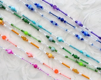Brillen Lanyard, Cabrio Schmuck, bunte Perlen Brillenkette, Brillenkette des Mädchens, Brillenkette des Mädchens, Sonnenbrillen Schmuck