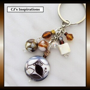 AREIAS TROPICAIS - Puxador de zíper único, pingente de bolsa, chaveiro, pingente de telefone celular, fecho de tricô, fecho de ponto - madrepérola