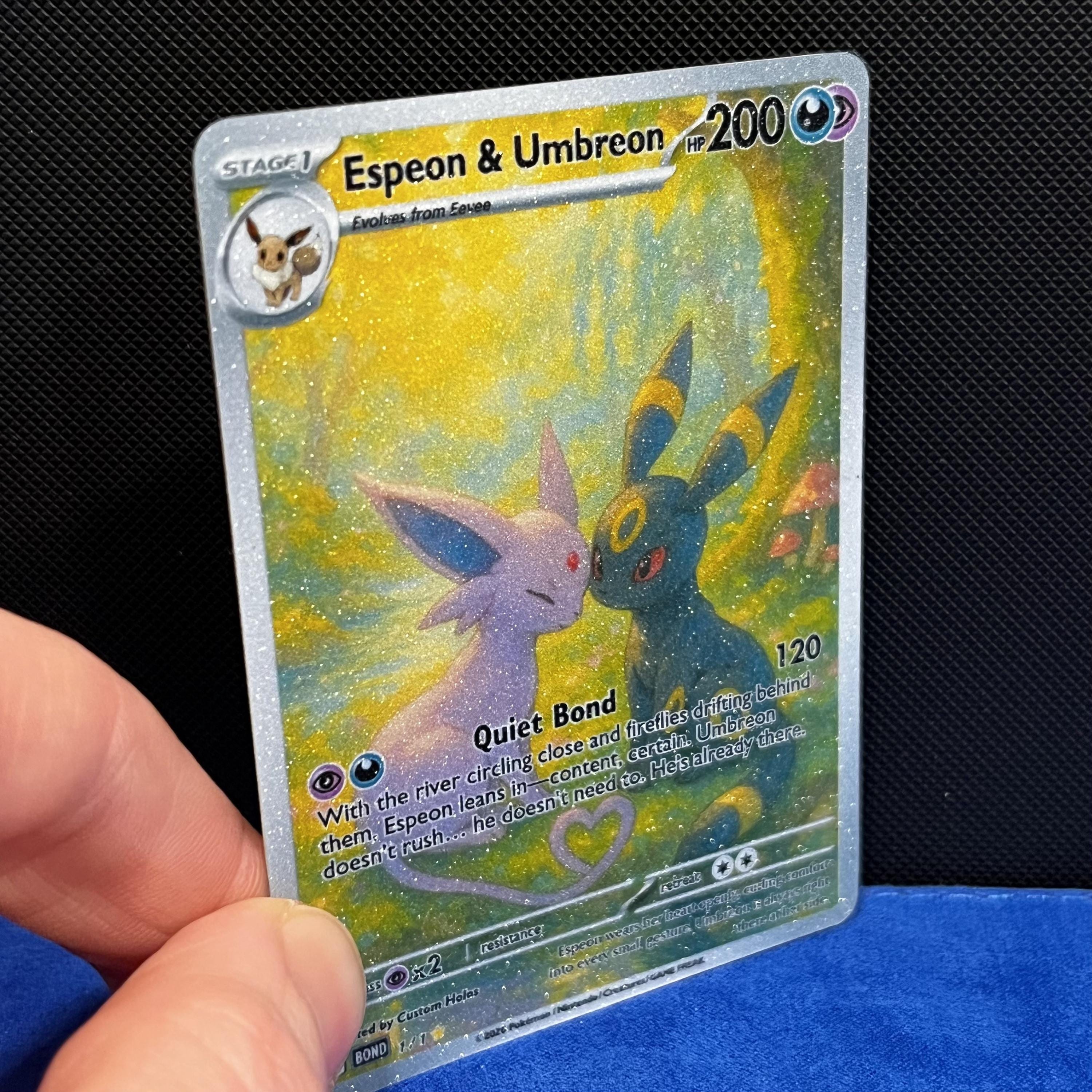 Espeon & Umbreon (shimmer Texture) Fan Art Card - Pokmon TCG Inspired -  Etsy Israel