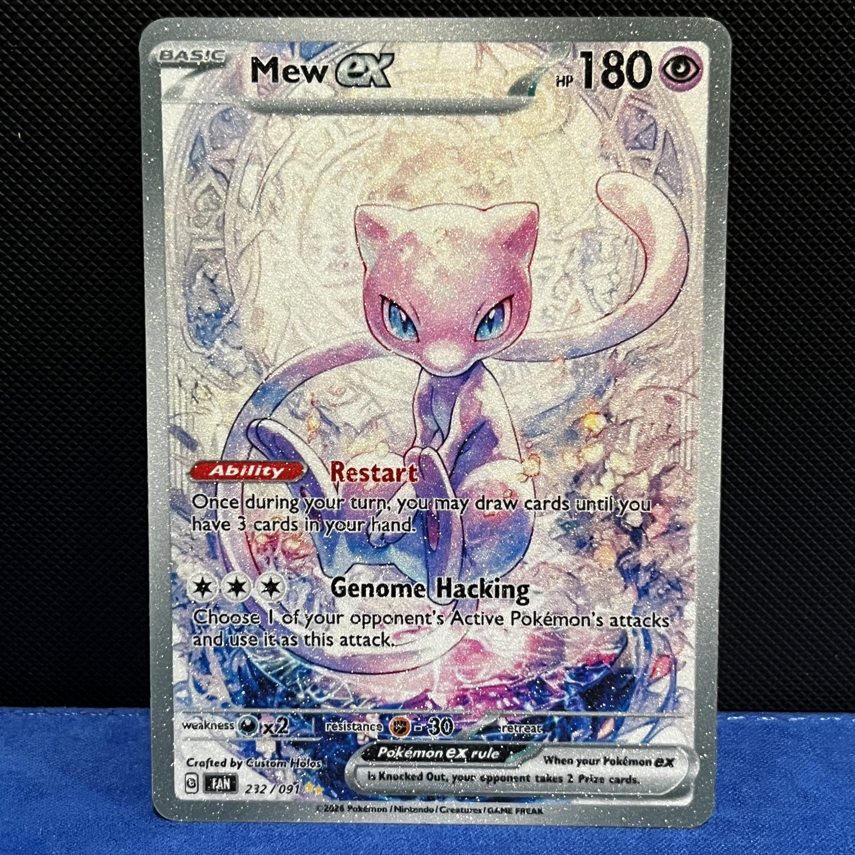 Mew Ex (shimmer Texture) Fan Art Card - Pokémon TCG Inspired