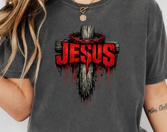 Comfort Colors® Jesus Loves You Shirt, Christian T-Shirt, Motivational Faith Tee, Religious Apparel, Bible Verse, Trendy Fall Christian Gift