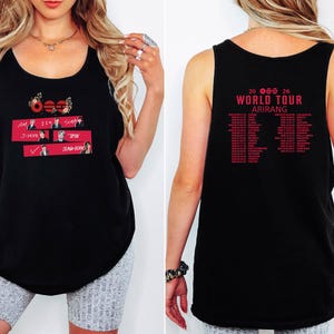 BTS Arirang Tank Top, BTS K-Pop Concert 2026 T-Shirt, BTS World Tour Arirang Tank, Bangtan 2026 Concert Tank Top, Kpop Tank, Kpop Fan Tank