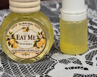 Eat Me Car Diffuser | Lemon Crème, Almond, Vanilla Bakery Scent (Alice Inspired)