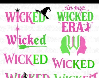 Wicked Movie PNG Clipart | Elphaba Glinda Designs (digital nedladdning)