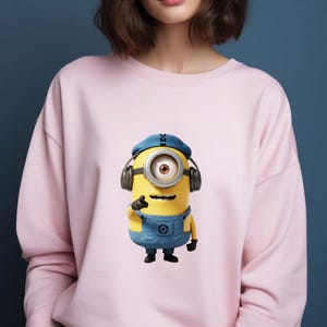 Minion PNG Clipart Bundle, Cartoon Goggles Workers (Instant Download) image 5