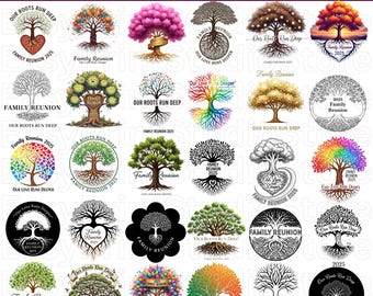 Family Reunion 2025 PNG Bundle, Roots Run Deep Clipart (Digital Download)