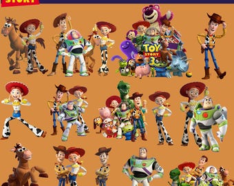 Toy Story PNG Bundle, 19 Characters, Kids Adventure Sublimation Design (Digital Download)