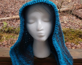 Pixie Hood with Faux Fur Pompom, Adult Size