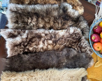 LISTING 4: Shearling Merino Sheep Pelt, Sheepskin, Upholstery, Woolly, Leather Suede, Upcycling, DIY Projects Choose Color, Genuine Hide Fur