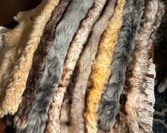 LISTING 3, Shearling Merino Sheep Pelt, Sheepskin, Upholstery, Woolly, Leather Suede, Upcycling, DIY Projects Choose Color, Genuine Hide Fur