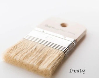 Dusty Paint Brush Natural Bristles by Paint Pixie