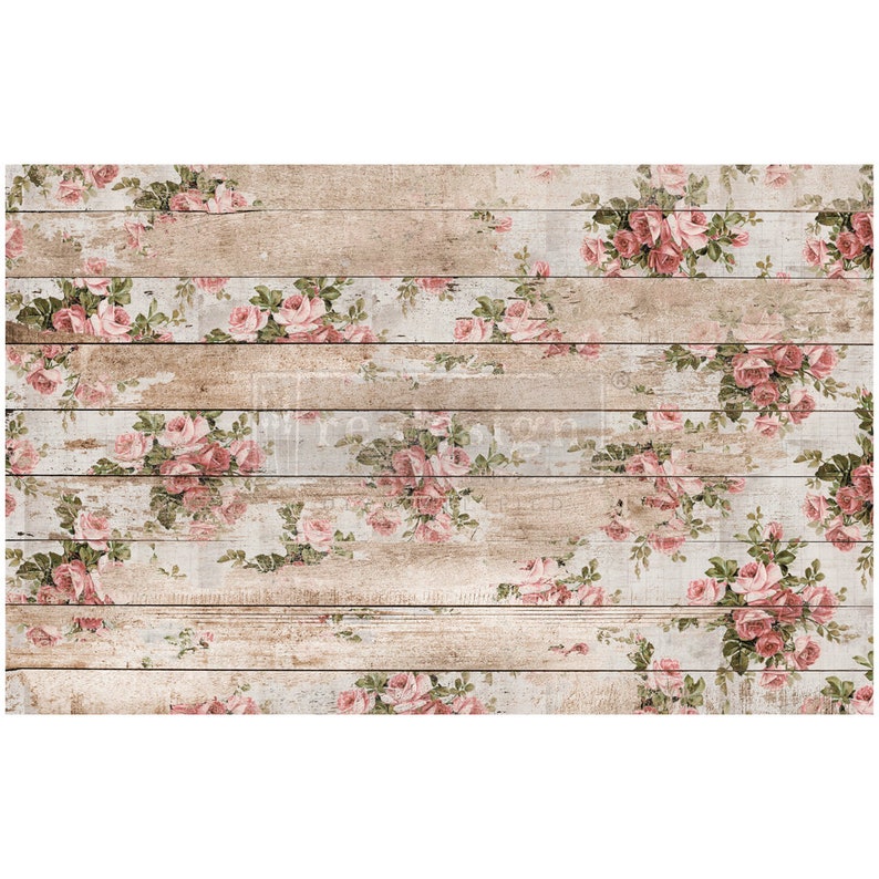 Shabby Floral Decoupage Tissue Paper by Prima Etsy