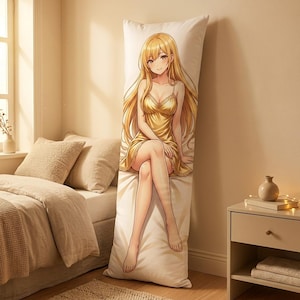 Custom Anime Body Pillow Illustration | OC or Comfort Character Art (Double-Sided Print)