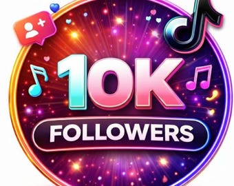 TikTok 10000+ follower reali / Consegna rapida / Aumenta la crescita del tuo profilo all'istante / Sicuro e permanente