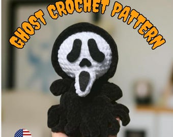 Schema all'uncinetto per amigurumi Ghostface, Scream Ghost (PDF)
