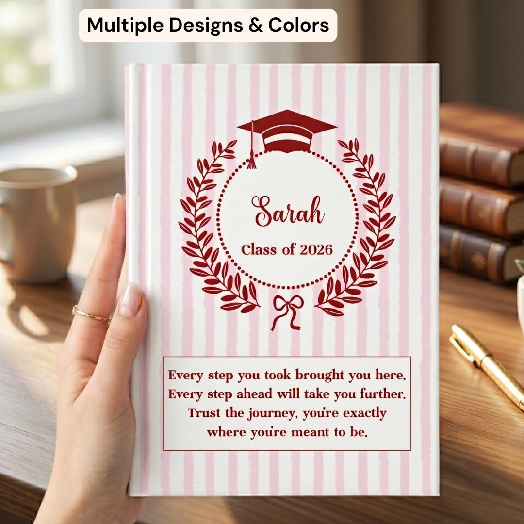 Note Book For Graduation Graduation Gift for Her - Personalized Journal Class of 2026, Custom ...