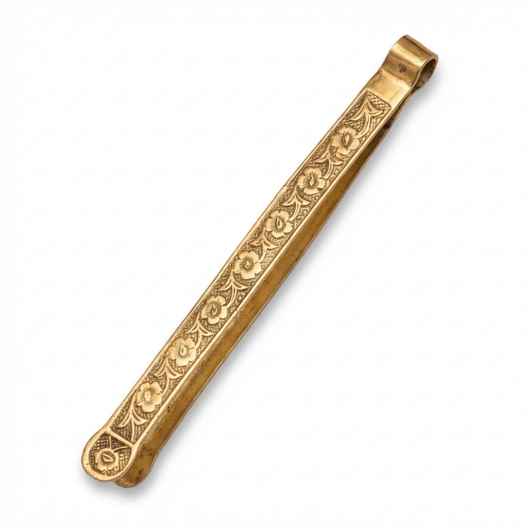 Traditional Roti Chimta Handcrafted Brass Roti Chimta | Traditional Chapati Tong for Phulka ...