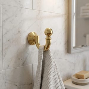Brass Mounting Hanger Fixture Residential Washroom Robust Ornamental Holder Suspending Bells Diyas Towels Garments Keys Accessories Decor
