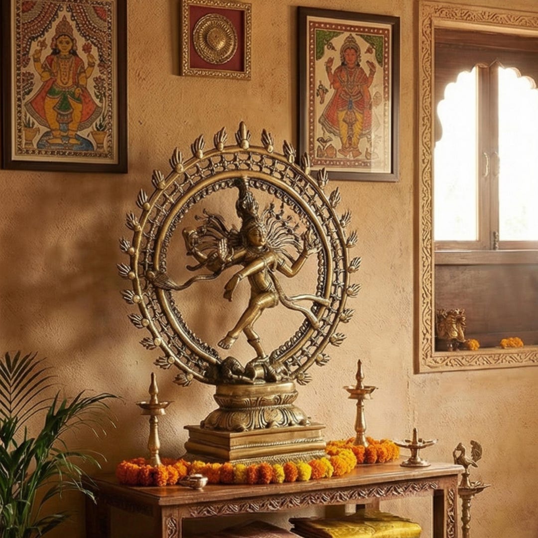 Handcrafted Brass Nataraja Statue – Lord Shiva Cosmic Dance - Etsy UK