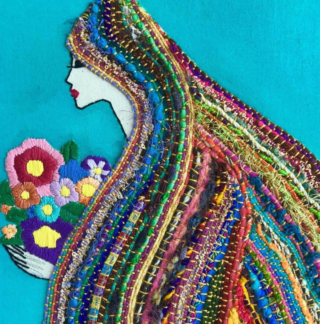 Mujer Con Manto Etsy