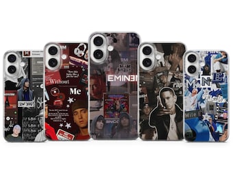 Etui na telefon z motywem Eminema – Rap God Hip Hop, estetyczne etui na iPhone'a 17 16 15 14 | Samsunga S25 S24 S23 | Pixela 10 9 8