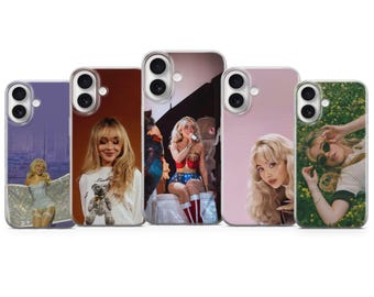 Funda para teléfono Sabrina Carpenter: moderna funda inspirada en la música pop para iPhone 17, 16, 15, 14 y 13, Samsung S25, S24 y S23, y Pixel 10, 9 y 8.