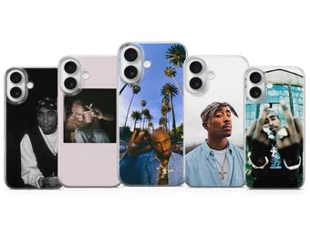 Etui na telefon z Tupacem Shakurem – Tupac Shakur Rap Legend Music Cover na iPhone'a 17 16 15 14 | Samsunga S25 S24 S23 | Google Pixel 10 9 8